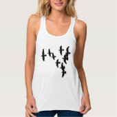 Flock of Birds Silhouettes Tanktop (Voorkant)