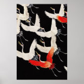 Flock of Crane Birds  kunst Poster (Voorkant)
