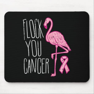 Flock You borstkanker Flamingo roze lint bewust Muismat