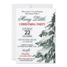 Flocked Christmas Tree Party