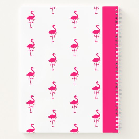 Flocking Fabulous Flamingos Notitieboek (Achterkant)