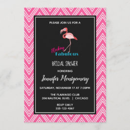 Flocking Fabulous met Roze Flamingo Bruidsmeisjesf Kaart