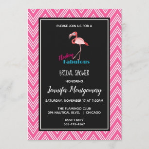 Flocking Fabulous met Roze Flamingo Bruidsmeisjesf Kaart