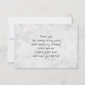 Flocking Fabulous Pun w / Pink Flamingo Dank je Bedankkaart (Achterkant)