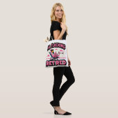 Flocking Gepensioneerd Grappig pensioen Flamingo Tote Bag (Op model)
