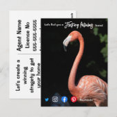 flocking tot een fabelachtig makelaarsmerk briefkaart (Voorkant / Achterkant)