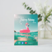 flocking tot een fabelachtige makelaar in onroeren briefkaart (Staand voorkant)