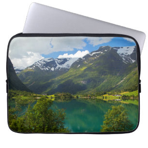 Floenmeer landschappelijk, Noorwegen Laptop Sleeve