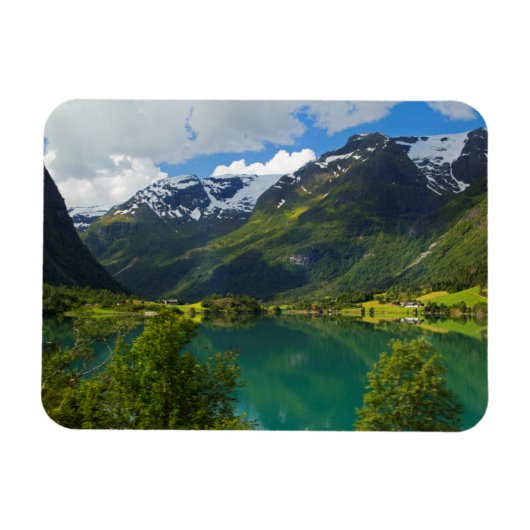 Floenmeer landschappelijk, Noorwegen Magneet (Horizontaal)