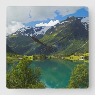 Floenmeer, Noorwegen, landschap Vierkante Klok