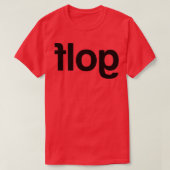 Flog Golf achteruit T-shirt (Design voorkant)