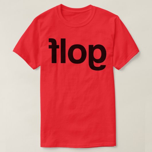 Flog Golf achteruit T-shirt (Design voorkant)