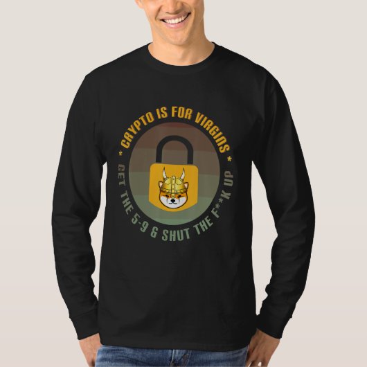 Floki Inu Meme Cryptocurrency Funny Crypto is voor T-shirt (Voorkant)