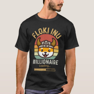 Floki Inu Miljonair Laden Crypto Cryptovaluta T-shirt