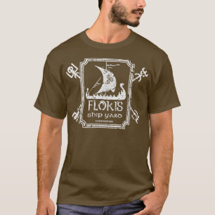 Flokis Shipyard Kattegat Viking Ship and Sword T-shirt
