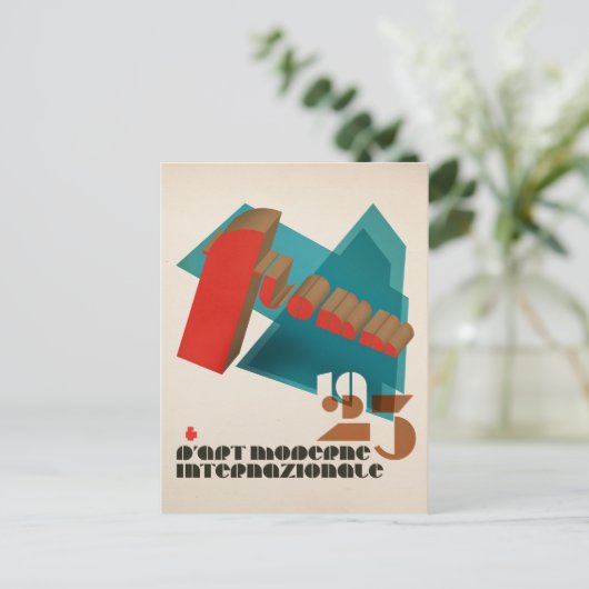 FLomm 1923 D'Art Moderne Internazionale Briefkaart (Staand voorkant)