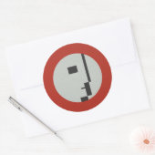 FLomm Heroes: D’EVOCATUR! Ronde Sticker (Envelop)