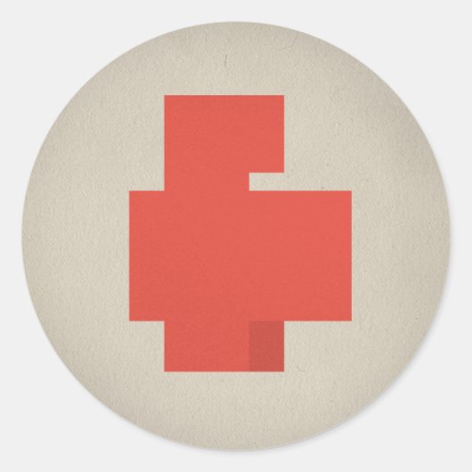 FLomm Heroes: POSITAVO! Ronde Sticker (Voorkant)