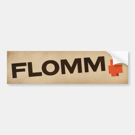  FLOMM positavo Bumpersticker (Voorkant)