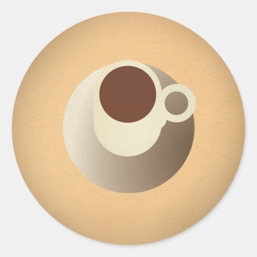 FLomm Power Gib: ESPRESSO! Ronde Sticker (Voorkant)