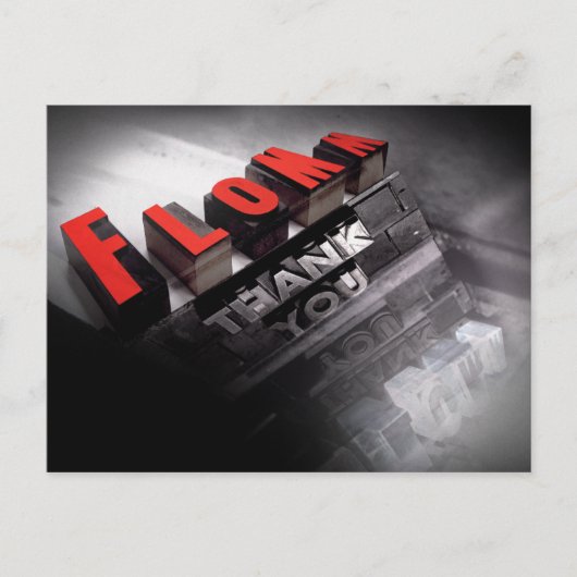 flommist BEDANKT Briefkaart (Voorkant)