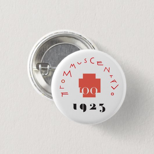 FLOMMus CENTAVo 100e ANNIVERsario Button (Voorkant /achterkant)