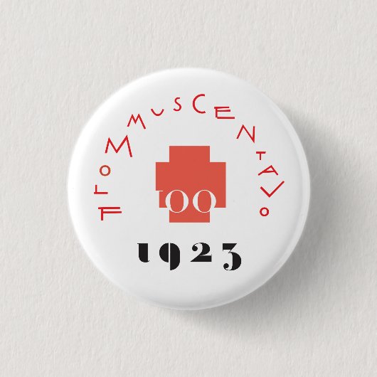 FLOMMus CENTAVo 100e ANNIVERsario Button (Voorkant)