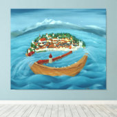 Flood 1999 canvas afdruk (Insitu (Houten vloer))