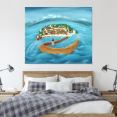 Flood 1999 canvas afdruk (Insitu (Slaapkamer))