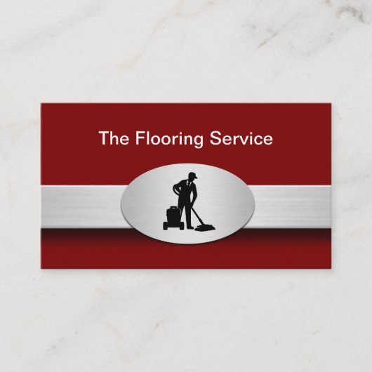 Floor Cleaning And Installation Service Visitekaartje (Voorkant)