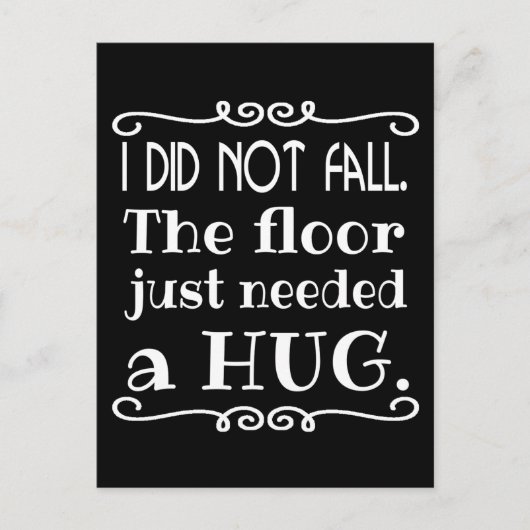 Floor Hug Funny Briefkaart (Voorkant)