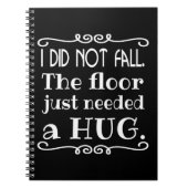 Floor Hug Funny Notitieboek (Voorkant)