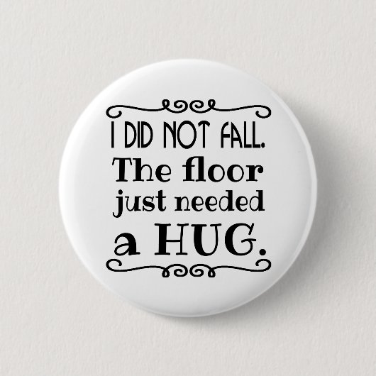 Floor Hug Funny Ronde Button 5,7 Cm (Voorkant)