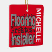 Floor Installer Extraordinaire CUSTOM Keramisch Ornament (Rechts)