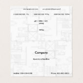 Floor Plan Visitekaartje (Buitenkant ongevouwen)
