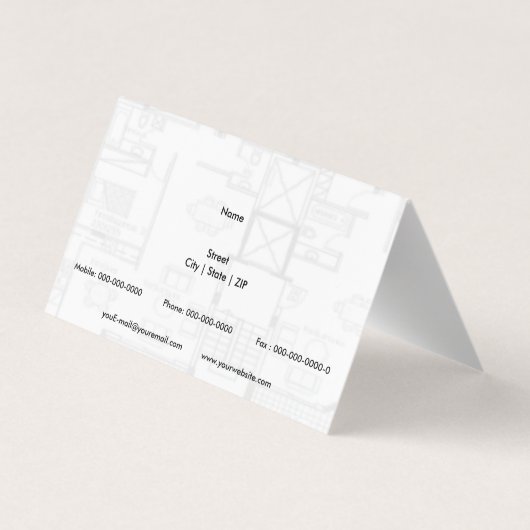 Floor Plan Visitekaartje (Achterkant)