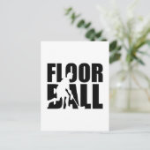 Floorball Briefkaart (Staand voorkant)