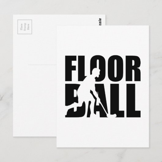 Floorball Briefkaart (Voorkant / Achterkant)