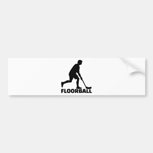Floorball Bumpersticker (Voorkant)