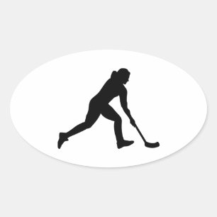 Floorball Ovale Sticker