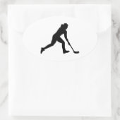 Floorball Ovale Sticker (Tas)