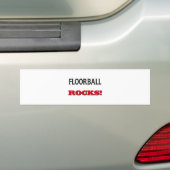 Floorball Rocks Bumpersticker (Op auto)