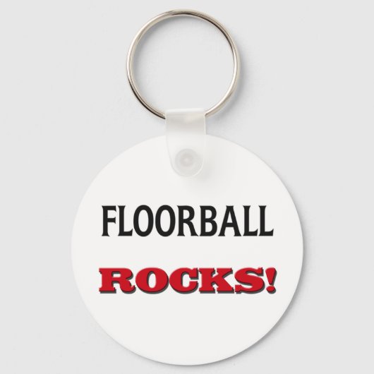 Floorball Rocks Sleutelhanger (Voorkant)