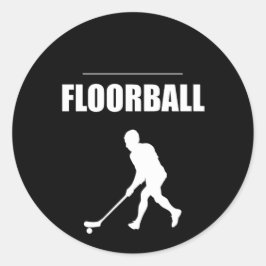 floorball ronde sticker