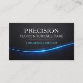 Flooring Cleaning QR Code Professional Visitekaartje (Voorkant)