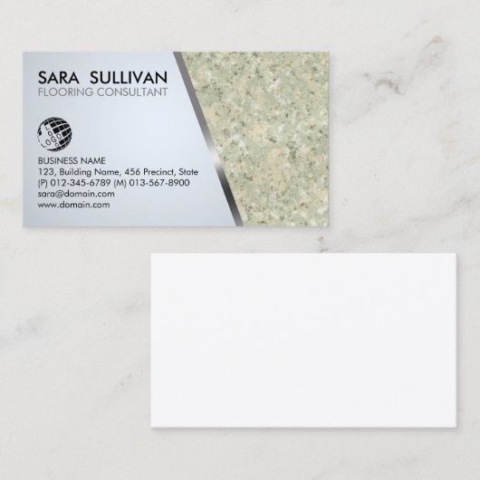 Flooring Consultant Stonemason Contractor Visitekaartje (Voorkant / Achterkant)