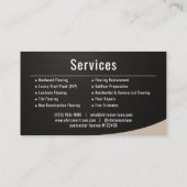 Flooring Installation Metallic Visitekaartje (Achterkant)