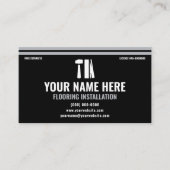 Flooring Installation Professional Black & Silver Visitekaartje (Voorkant)