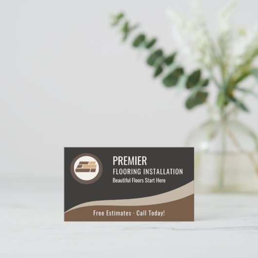 Flooring QR Code Professional  Visitekaartje (Staand voorkant)