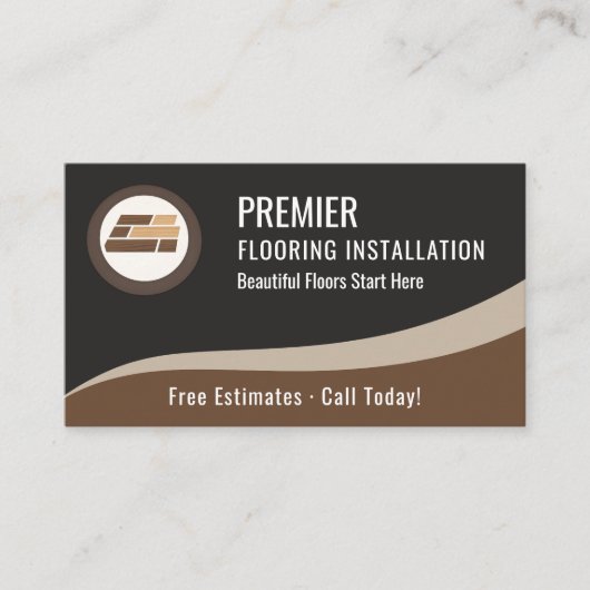 Flooring QR Code Professional  Visitekaartje (Voorkant)